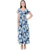 imageMatchable Family Hawaiian Luau Men Women Girl Boy Clothes in Pacific Palm NavyWomen Maxi Rahee