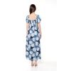 imageMatchable Family Hawaiian Luau Men Women Girl Boy Clothes in Pacific Palm NavyWomen Maxi Rahee