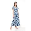 imageMatchable Family Hawaiian Luau Men Women Girl Boy Clothes in Pacific Palm NavyWomen Maxi Rahee
