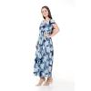 imageMatchable Family Hawaiian Luau Men Women Girl Boy Clothes in Pacific Palm NavyWomen Maxi Rahee