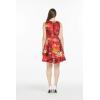 imageMatchable Family Hawaiian Luau Men Women Girl Boy Clothes in Sunset RedWomen Fit and Flare