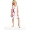 imageMatchable Family Hawaiian Luau Men Women Girl Boy Clothes in Watercolor OrchidGirl Round Neck Shift Side