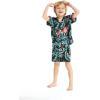 imageMatchable Family Hawaiian Luau Men Women Girl Boy Clothes in Blooming LilyBoy Short Sleeve