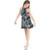 imageMatchable Family Hawaiian Luau Men Women Girl Boy Clothes in Blooming LilyGirl Ruffle Tank