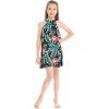 imageMatchable Family Hawaiian Luau Men Women Girl Boy Clothes in Blooming LilyGirl Ruffle Tank