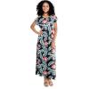 imageMatchable Family Hawaiian Luau Men Women Girl Boy Clothes in Blooming LilyWomen Cap Sleeve