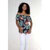 imageMatchable Family Hawaiian Luau Men Women Girl Boy Clothes in Blooming LilyWomen Offshoulder Ruffle Top