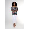 imageMatchable Family Hawaiian Luau Men Women Girl Boy Clothes in Blooming LilyWomen Offshoulder Ruffle Top