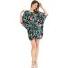 imageMatchable Family Hawaiian Luau Men Women Girl Boy Clothes in Blooming LilyWomen Short Poncho
