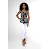 imageMatchable Family Hawaiian Luau Men Women Girl Boy Clothes in Blooming LilyWomen Spaghetti Strap Top
