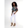 imageMatchable Family Hawaiian Luau Men Women Girl Boy Clothes in Blooming LilyWomen Tie Front Shirt