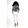 imageMatchable Family Hawaiian Luau Men Women Girl Boy Clothes in Blooming LilyWomen Tie Front Shirt
