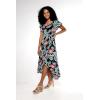 imageMatchable Family Hawaiian Luau Men Women Girl Boy Clothes in Blooming LilyWomen Wrap Ruffle