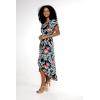 imageMatchable Family Hawaiian Luau Men Women Girl Boy Clothes in Blooming LilyWomen Wrap Ruffle