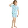 imageMatchable Family Hawaiian Luau Men Women Girl Boy Clothes in Classic Marlin BlueBoy Short Sleeve