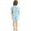 imageMatchable Family Hawaiian Luau Men Women Girl Boy Clothes in Classic Marlin BlueBoy Short Sleeve