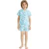 imageMatchable Family Hawaiian Luau Men Women Girl Boy Clothes in Classic Marlin BlueBoy Short Sleeve