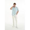 imageMatchable Family Hawaiian Luau Men Women Girl Boy Clothes in Classic Marlin BlueMen Short Sleeve