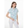 imageMatchable Family Hawaiian Luau Men Women Girl Boy Clothes in Classic Marlin BlueWomen Shirt