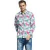 imageMatchable Family Hawaiian Luau Men Women Girl Boy Clothes in Flamingo in LoveMen Long Sleeve
