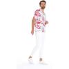 imageMatchable Family Hawaiian Luau Men Women Girl Boy Clothes in Misty Lotus WhiteMen Short Sleeve