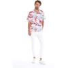 imageMatchable Family Hawaiian Luau Men Women Girl Boy Clothes in Misty Lotus WhiteMen Short Sleeve
