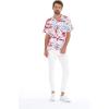 imageMatchable Family Hawaiian Luau Men Women Girl Boy Clothes in Misty Lotus WhiteMen Short Sleeve