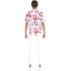 imageMatchable Family Hawaiian Luau Men Women Girl Boy Clothes in Misty Lotus WhiteMen Short Sleeve