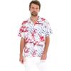 imageMatchable Family Hawaiian Luau Men Women Girl Boy Clothes in Misty Lotus WhiteMen Short Sleeve