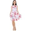 imageMatchable Family Hawaiian Luau Men Women Girl Boy Clothes in Misty Lotus WhiteWomen Fit and Flare