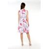 imageMatchable Family Hawaiian Luau Men Women Girl Boy Clothes in Misty Lotus WhiteWomen Fit and Flare