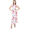 imageMatchable Family Hawaiian Luau Men Women Girl Boy Clothes in Misty Lotus WhiteWomen Maxi Tank Side