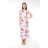 imageMatchable Family Hawaiian Luau Men Women Girl Boy Clothes in Misty Lotus WhiteWomen Maxi Tank Side
