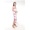 imageMatchable Family Hawaiian Luau Men Women Girl Boy Clothes in Misty Lotus WhiteWomen Maxi Tank Side