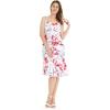 imageMatchable Family Hawaiian Luau Men Women Girl Boy Clothes in Misty Lotus WhiteWomen Mermaid Dress