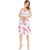 imageMatchable Family Hawaiian Luau Men Women Girl Boy Clothes in Misty Lotus WhiteWomen Mermaid Dress