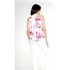 imageMatchable Family Hawaiian Luau Men Women Girl Boy Clothes in Misty Lotus WhiteWomen Tank Top