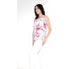 imageMatchable Family Hawaiian Luau Men Women Girl Boy Clothes in Misty Lotus WhiteWomen Tank Top