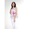 imageMatchable Family Hawaiian Luau Men Women Girl Boy Clothes in Misty Lotus WhiteWomen Tank Top