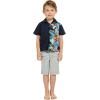 imageMatchable Family Hawaiian Luau Men Women Girl Boy Clothes in Orchid Paradise NavyBoy Short Sleeve