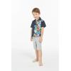 imageMatchable Family Hawaiian Luau Men Women Girl Boy Clothes in Orchid Paradise NavyBoy Short Sleeve