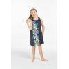 imageMatchable Family Hawaiian Luau Men Women Girl Boy Clothes in Orchid Paradise NavyGirl Shift