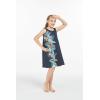imageMatchable Family Hawaiian Luau Men Women Girl Boy Clothes in Orchid Paradise NavyGirl Shift