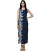 imageMatchable Family Hawaiian Luau Men Women Girl Boy Clothes in Orchid Paradise NavyWomen Maxi