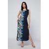 imageMatchable Family Hawaiian Luau Men Women Girl Boy Clothes in Orchid Paradise NavyWomen Maxi
