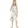 imageMatchable Family Hawaiian Luau Men Women Girl Boy Clothes in Pineapple Garden WhiteGirl Elastic Ruffle