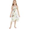 imageMatchable Family Hawaiian Luau Men Women Girl Boy Clothes in Pineapple Garden WhiteGirl Halter