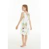 imageMatchable Family Hawaiian Luau Men Women Girl Boy Clothes in Pineapple Garden WhiteGirl Ruffle Tank