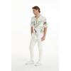 imageMatchable Family Hawaiian Luau Men Women Girl Boy Clothes in Pineapple Garden WhiteMen Short Sleeve