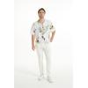 imageMatchable Family Hawaiian Luau Men Women Girl Boy Clothes in Pineapple Garden WhiteMen Short Sleeve